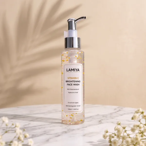 Lamiya Vitamin C Brightening Face Wash with Niacinamide & Hyaluronic Acid - 100ml — Face Wash skincare — Lamiya Pakistan
